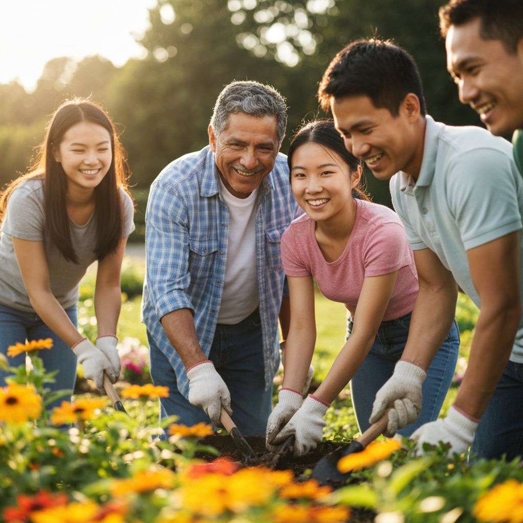 Foundation volunteers and community support